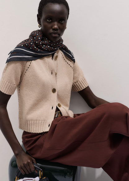 Stone Short Sleeve Cardigan | ME+EM Clothing