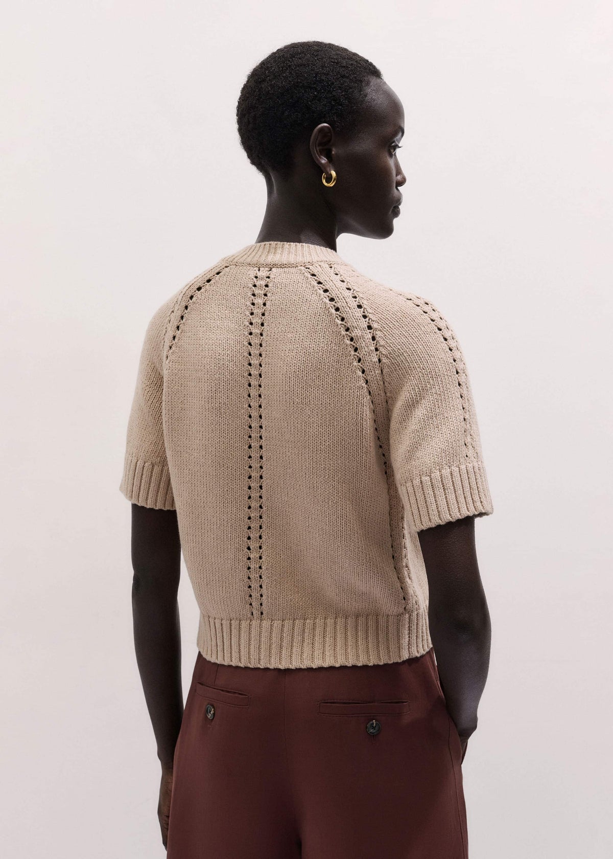 Stone Short Sleeve Cardigan | ME+EM Clothing