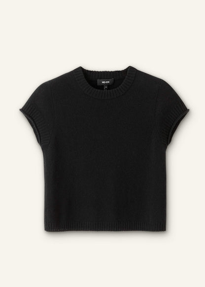 Black Cashmere Baby Tee | ME+EM Clothing