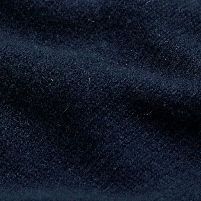 Navy Cashmere Crew Neck Crop Sweater | ME+EM Clothing