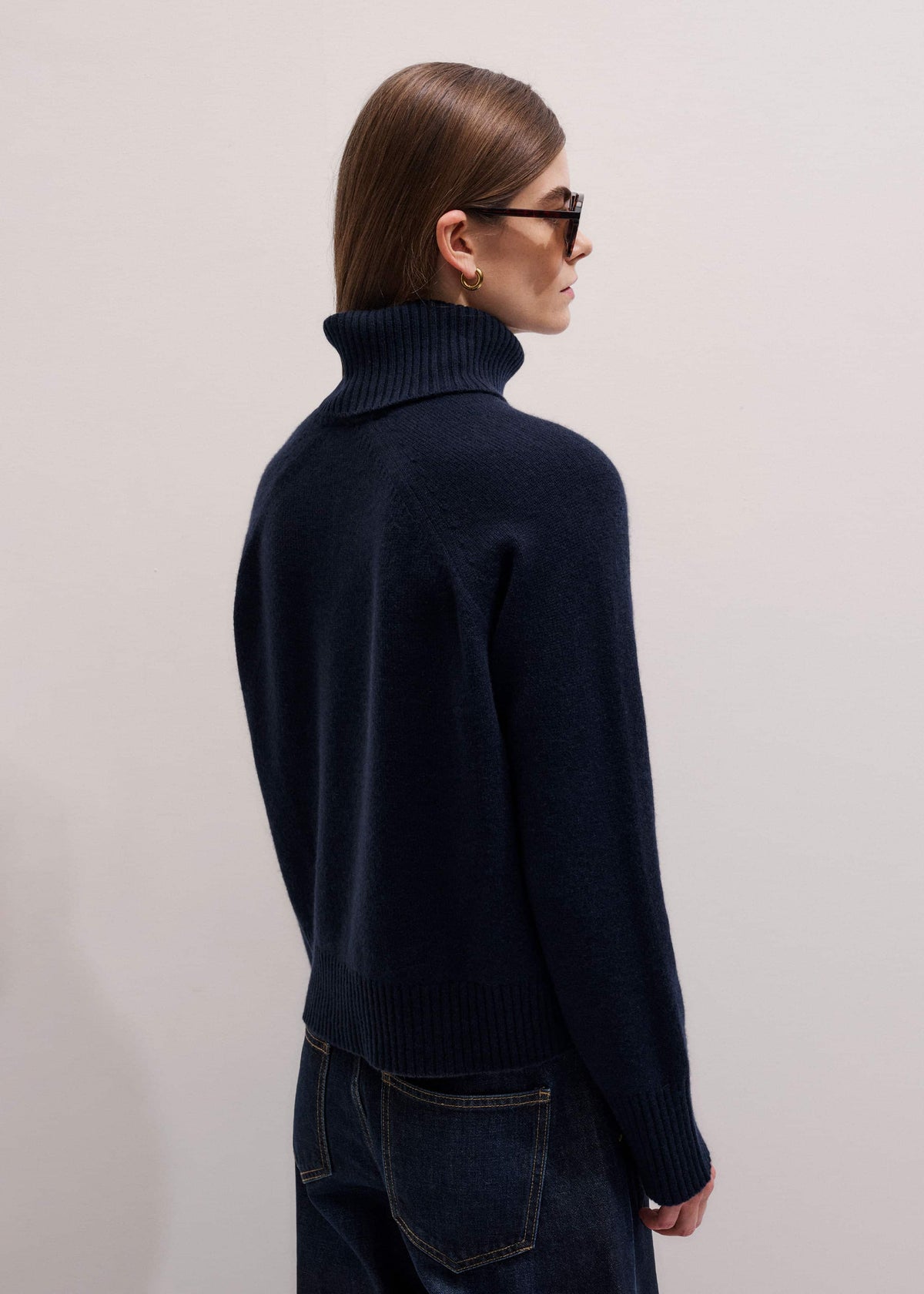Navy Raglan Sweater + Snood | ME+EM Clothing
