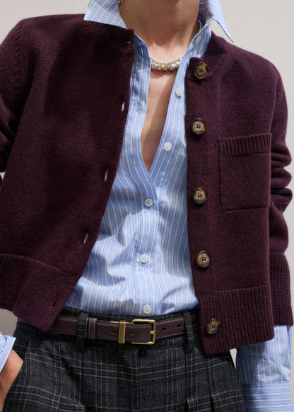 Red Button-Through Straight Cardigan | ME+EM Clothing