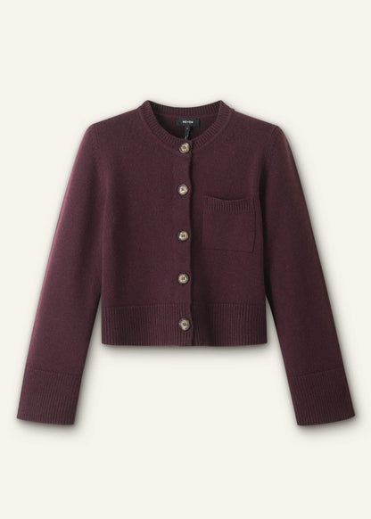 Red Button-Through Straight Cardigan | ME+EM Clothing