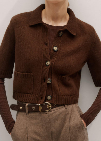 Brown Barely There Sweater | ME+EM Clothing