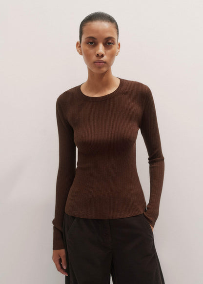 Brown Barely There Sweater | ME+EM Clothing