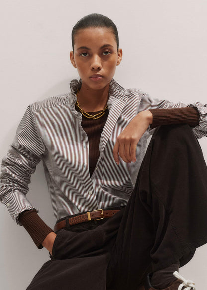 Brown Barely There Sweater | ME+EM Clothing