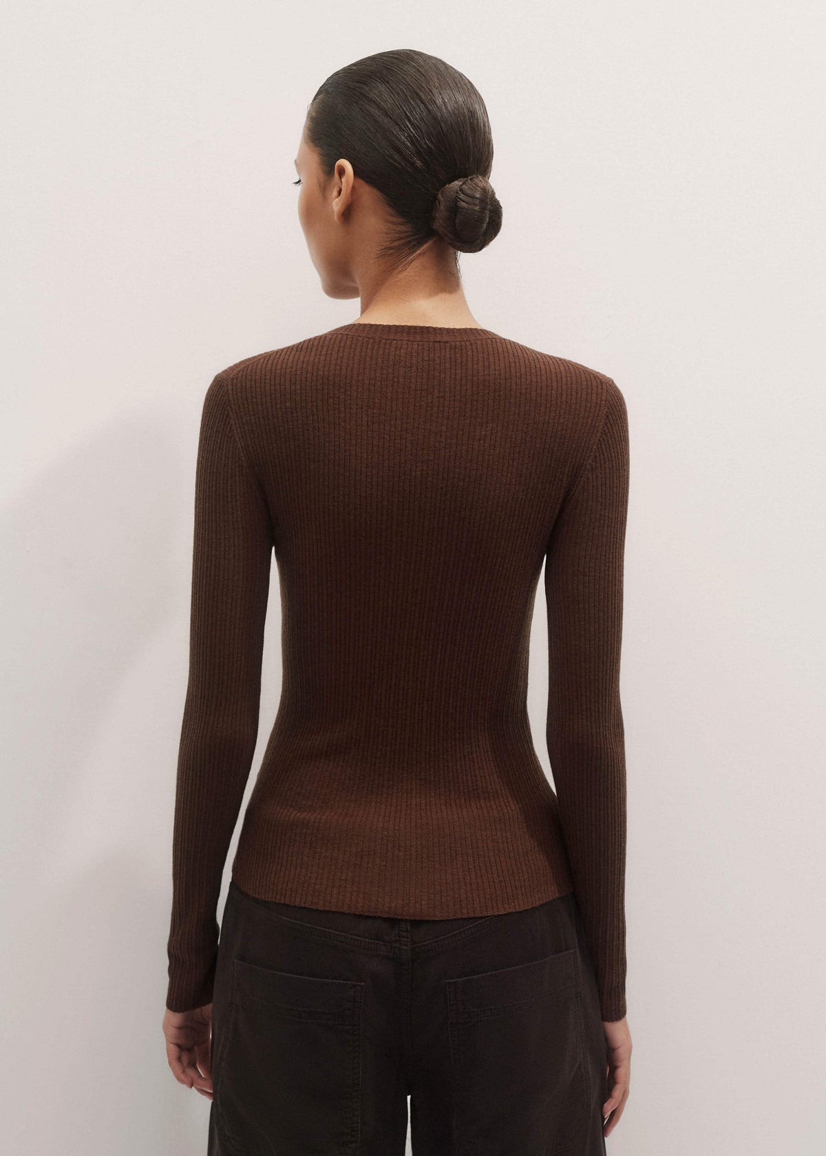 Brown Barely There Sweater | ME+EM Clothing