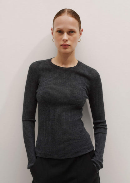 Gray Barely There Sweater | ME+EM Clothing