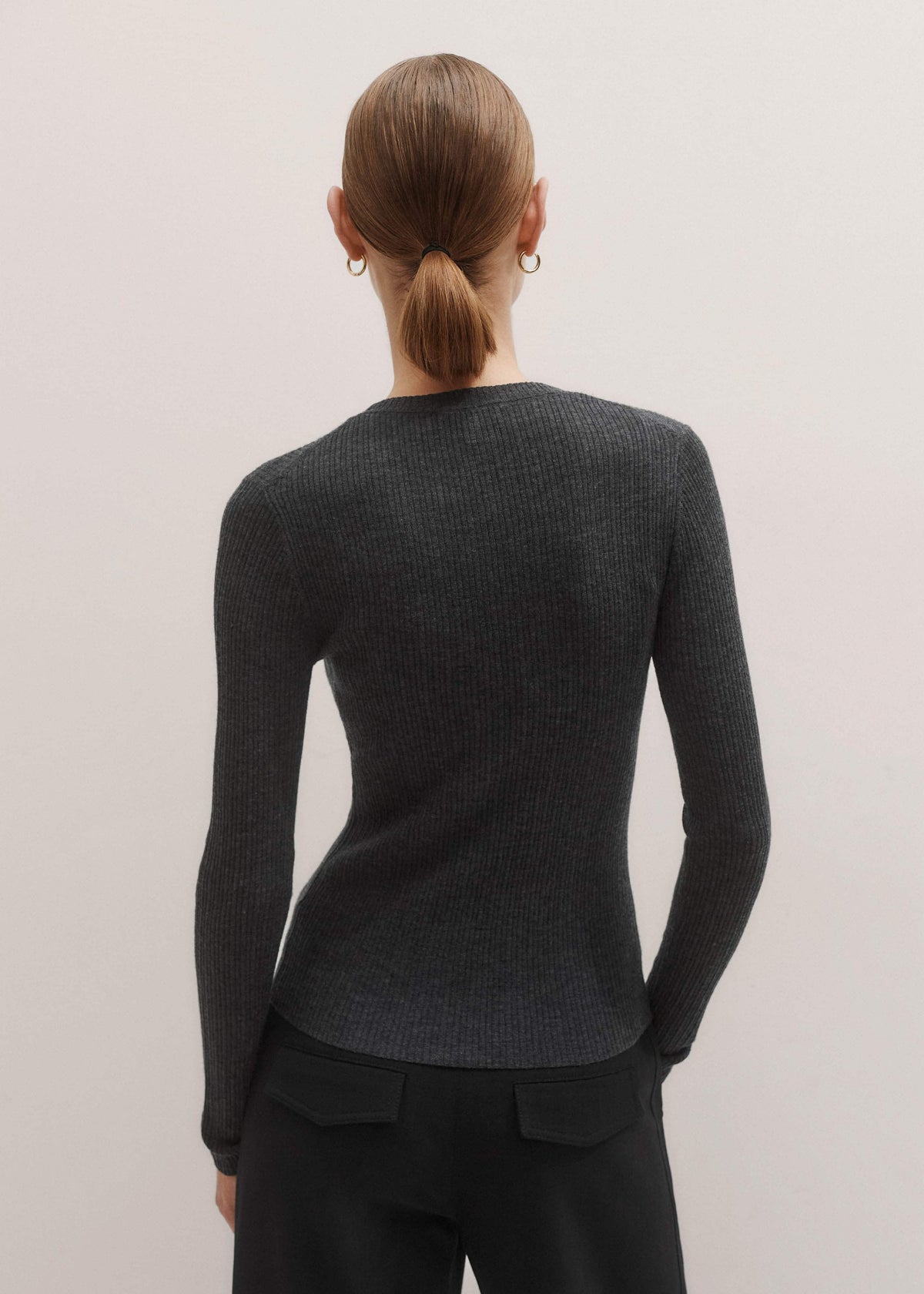 Gray Barely There Sweater | ME+EM Clothing