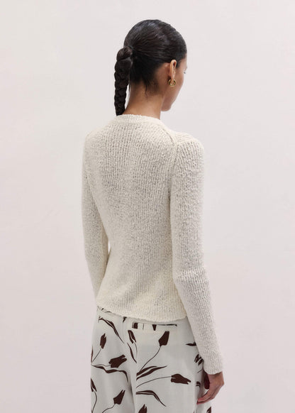 Cream Double Zip Cardigan | ME+EM Clothing