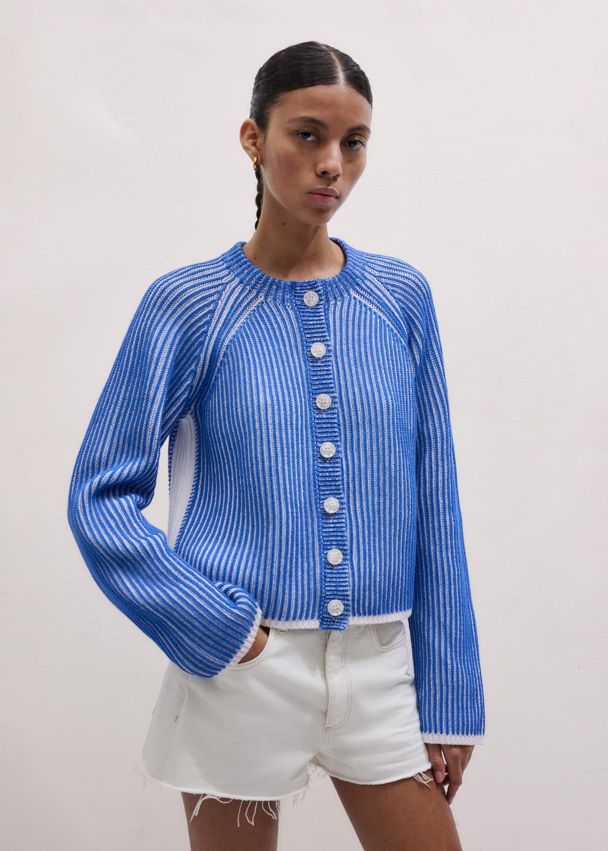 White Soft Touch Cardigan | ME+EM Clothing