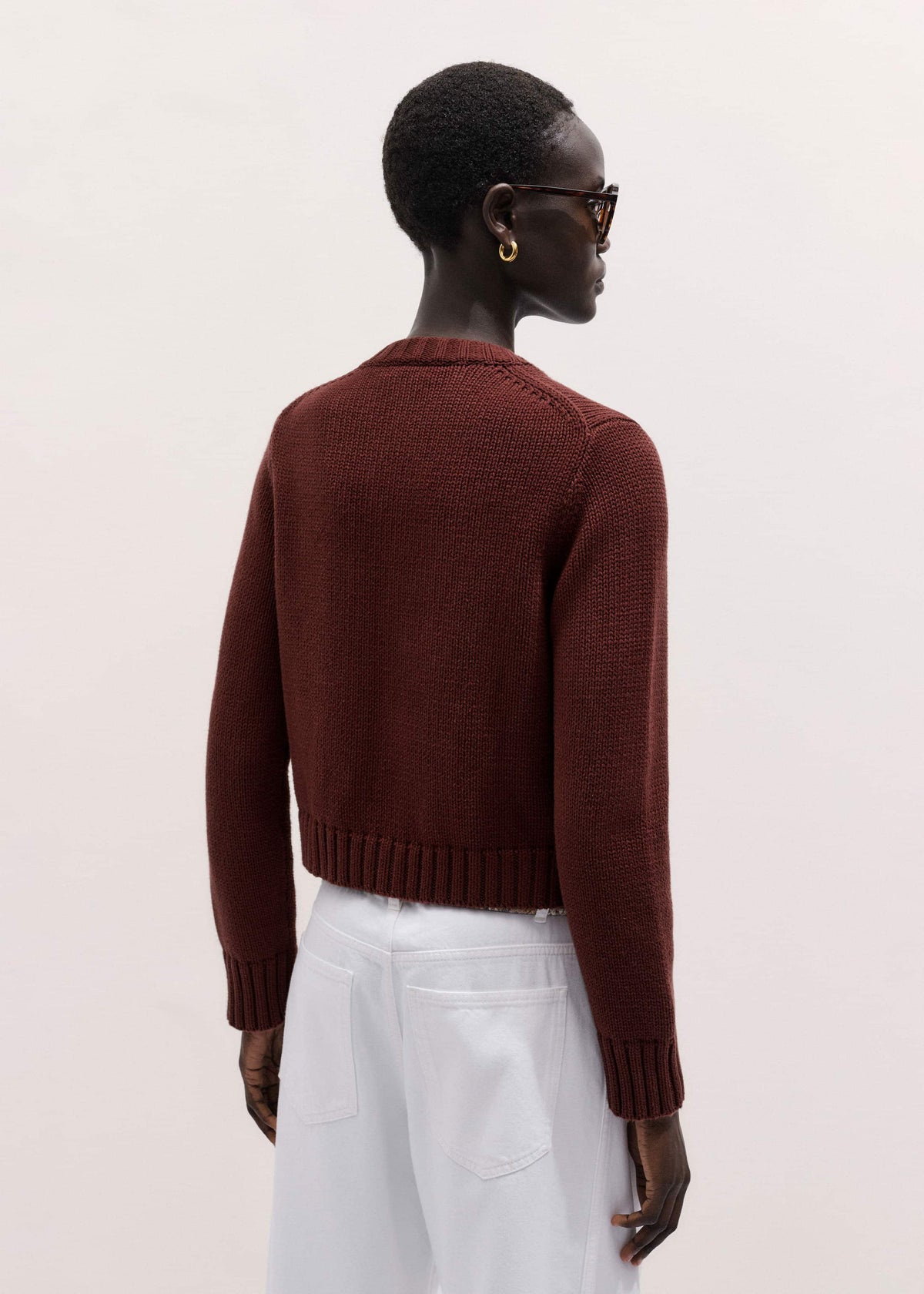 Cinnamon Straight Crop Cardigan | ME+EM Clothing