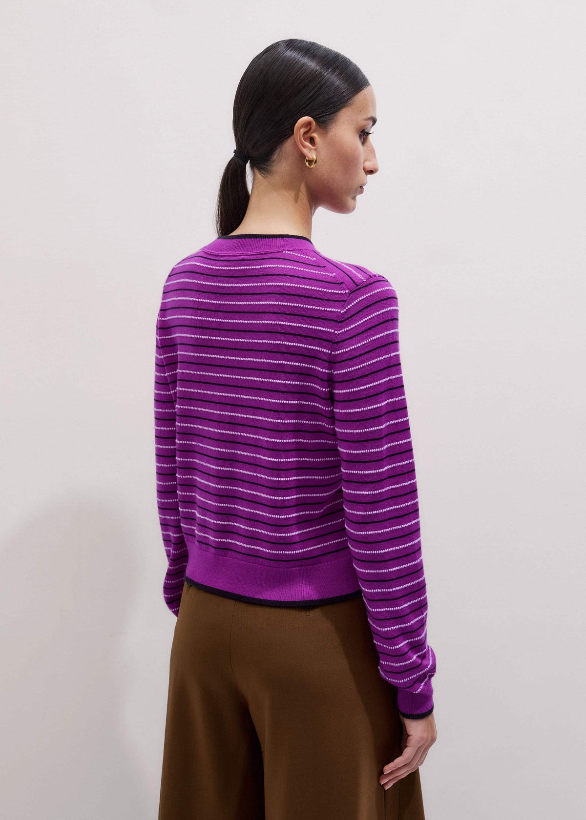 Textured Stripe Straight Sweater | ME+EM Clothing