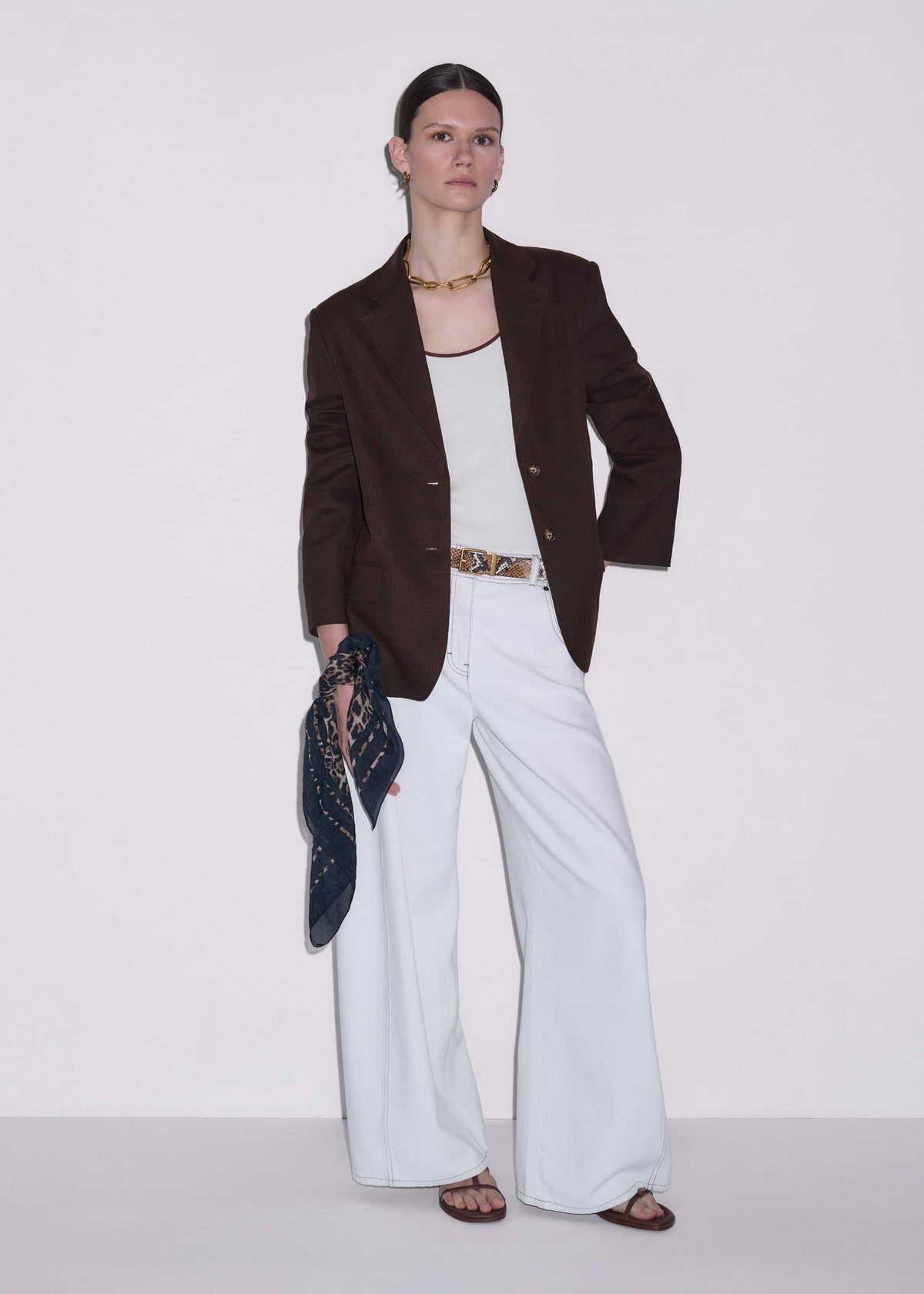 Brown Summer Oversized Blazer | ME+EM Clothing