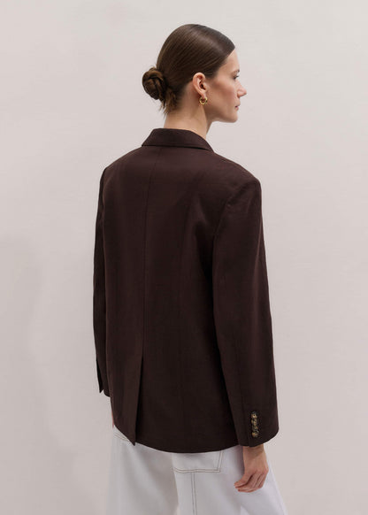 Brown Summer Oversized Blazer | ME+EM Clothing