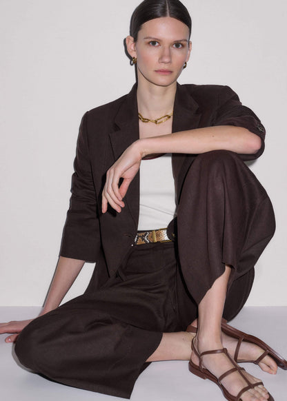 Brown Summer Oversized Blazer | ME+EM Clothing