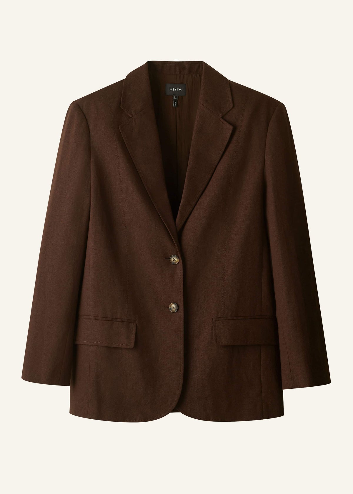 Brown Summer Oversized Blazer | ME+EM Clothing
