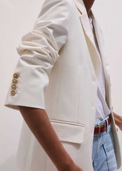 Ivory Icon Intelligently Oversized Blazer | ME+EM Clothing