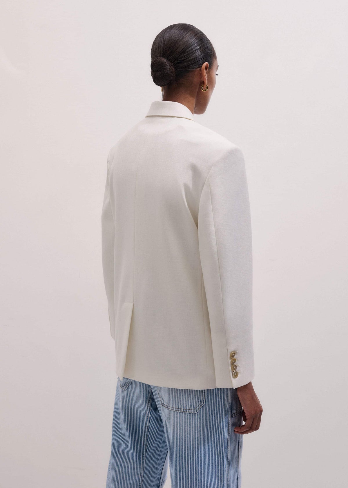 Ivory Icon Intelligently Oversized Blazer | ME+EM Clothing