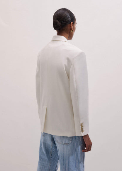 Ivory Icon Intelligently Oversized Blazer | ME+EM Clothing