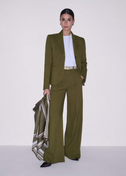 Olive Green Soft Sculpt Jacket | ME+EM Clothing
