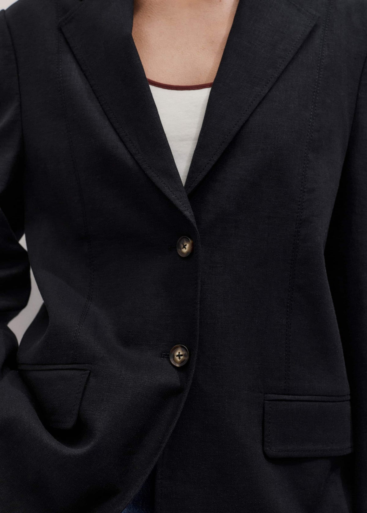 Black Summer Oversized Blazer | ME+EM Clothing