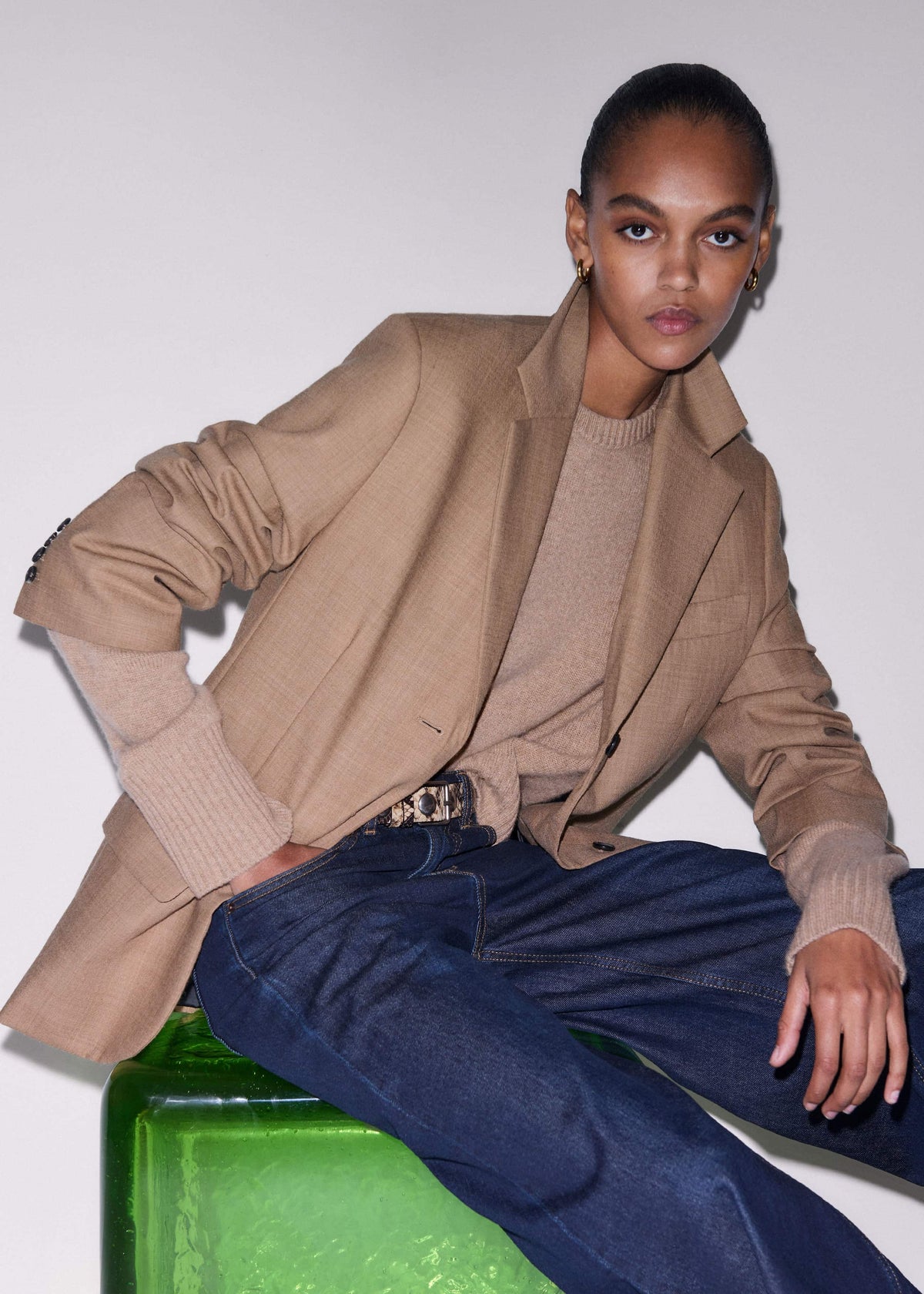 Brown Icon Oversized Blazer | ME+EM Clothing