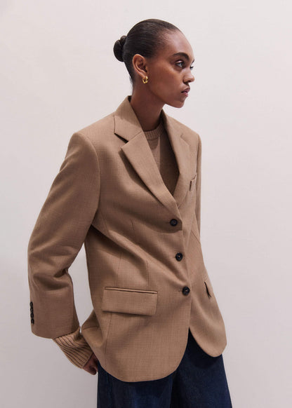 Brown Icon Oversized Blazer | ME+EM Clothing