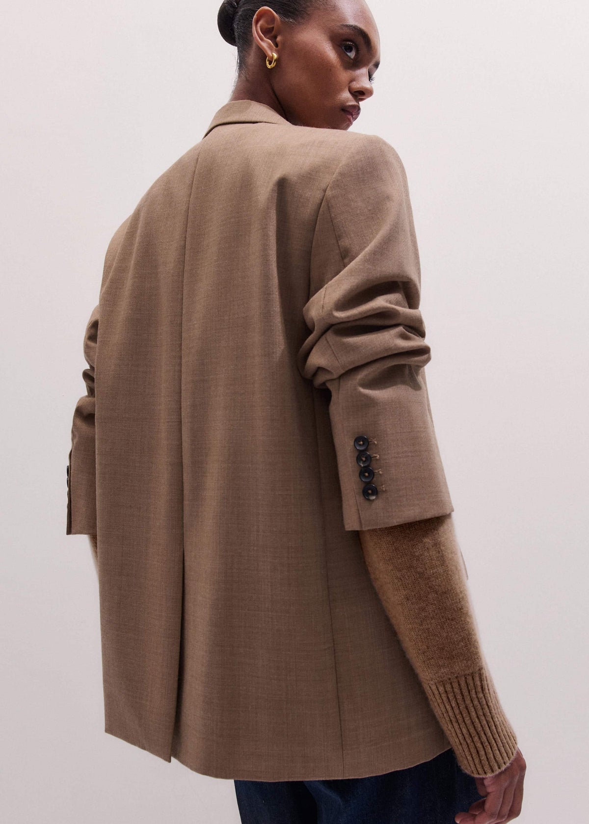 Brown Icon Oversized Blazer | ME+EM Clothing