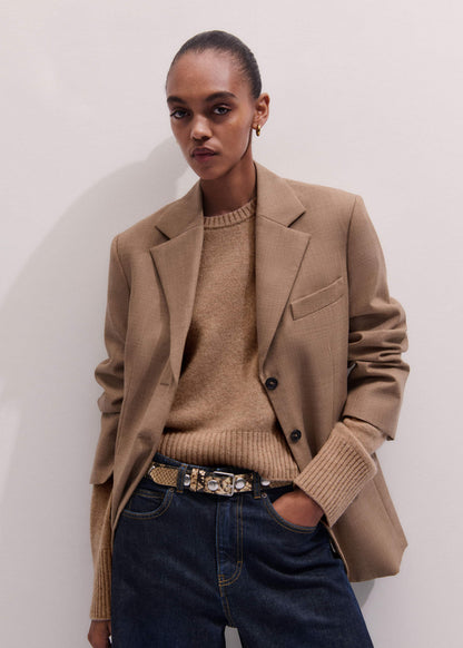 Brown Icon Oversized Blazer | ME+EM Clothing
