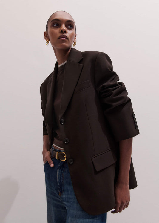 Brown Icon Intelligently Oversized Blazer | ME+EM Clothing