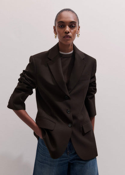 Brown Icon Intelligently Oversized Blazer | ME+EM Clothing