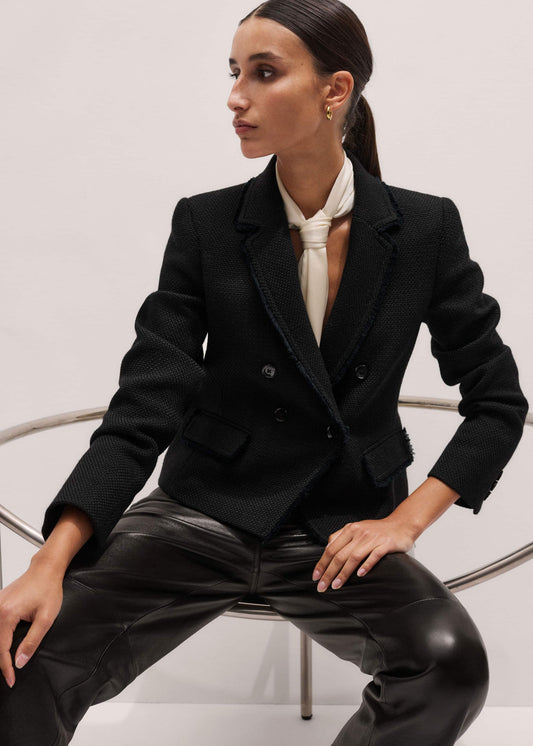 Black AM-PM Fitted Blazer | ME+EM Clothing