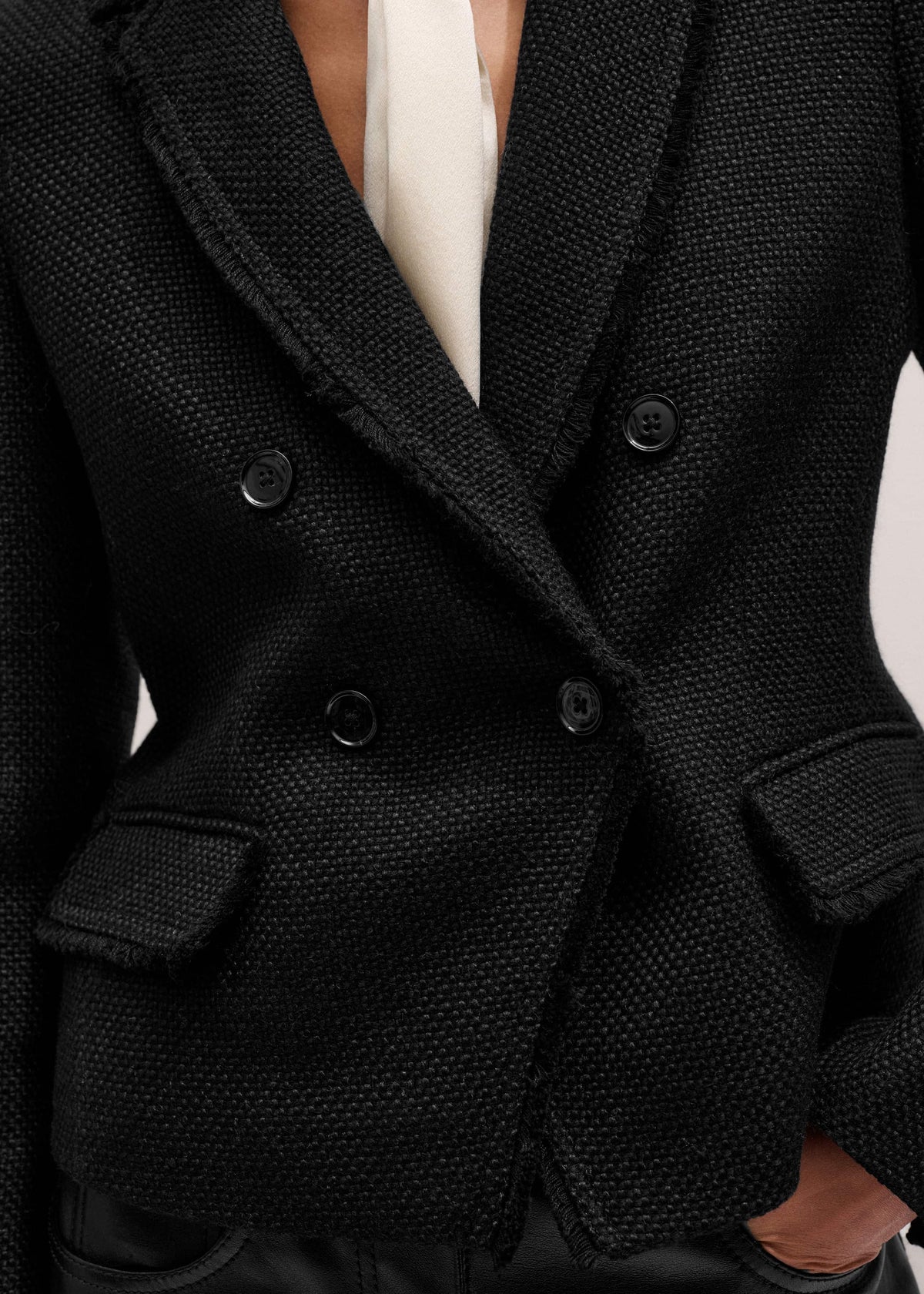 Black AM-PM Fitted Blazer | ME+EM Clothing