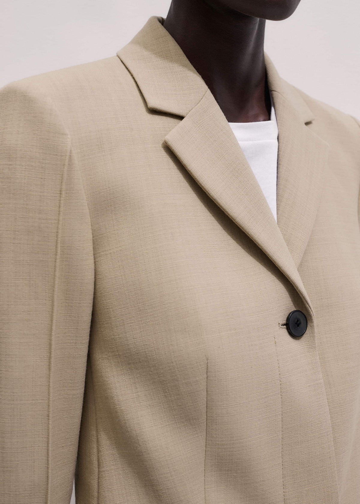 Sand Slim Contour Blazer | ME+EM Clothing