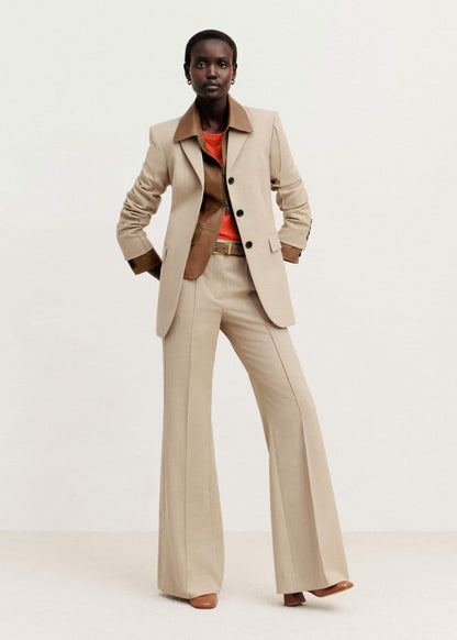 Sand Slim Contour Blazer | ME+EM Clothing