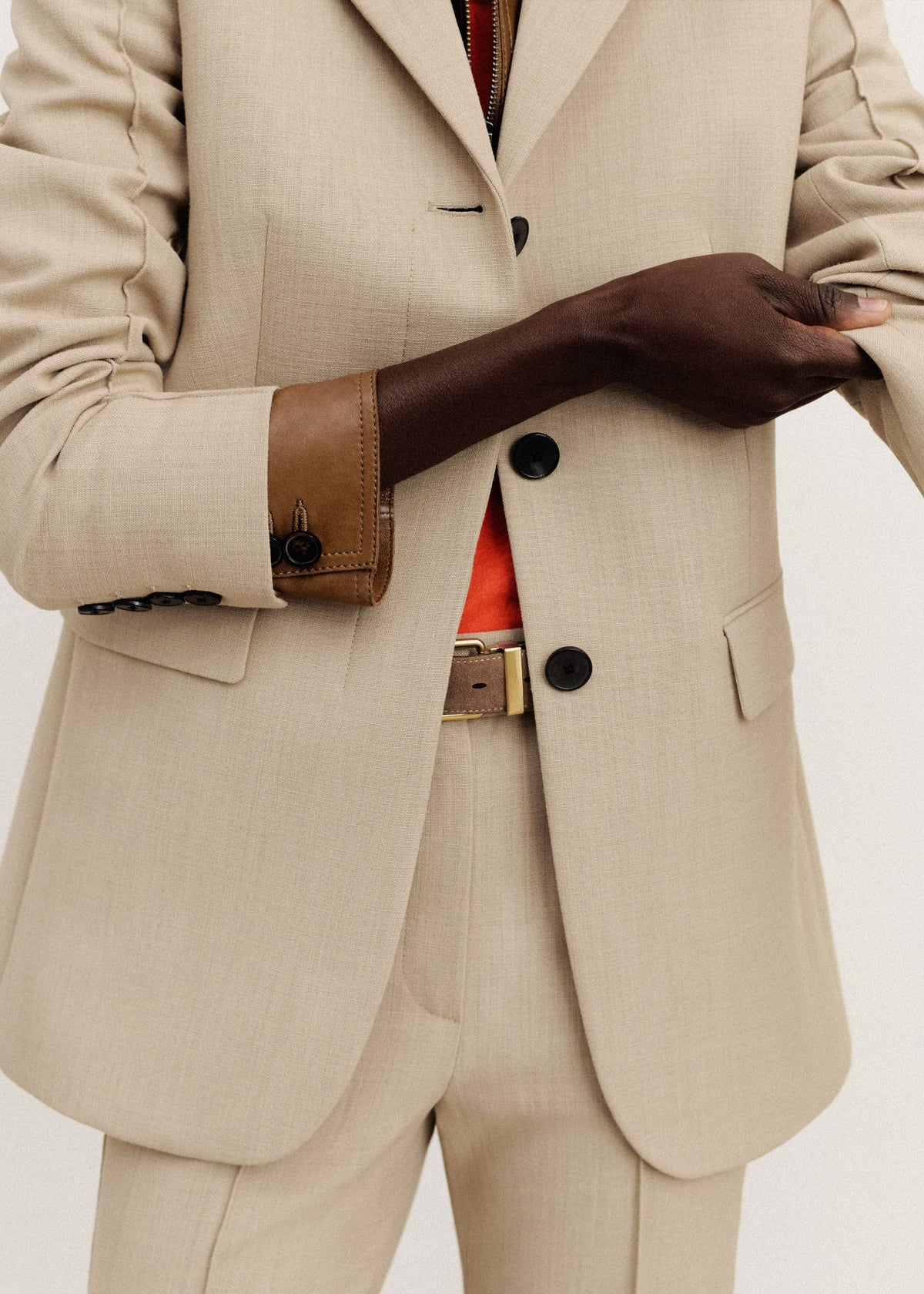 Sand Slim Contour Blazer | ME+EM Clothing