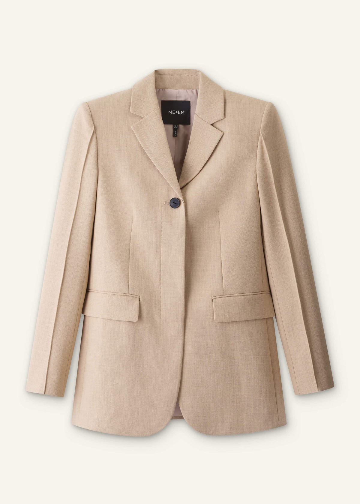Sand Slim Contour Blazer | ME+EM Clothing