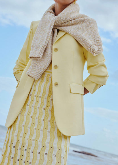 Yellow Slim Contour Blazer | ME+EM Clothing