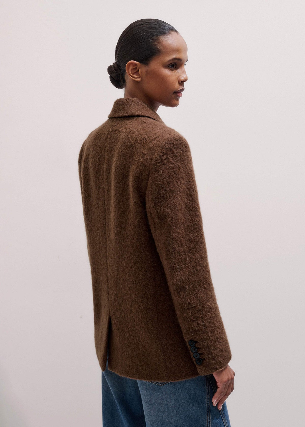 Brown Teddy Luxe Blazer | ME+EM Clothing
