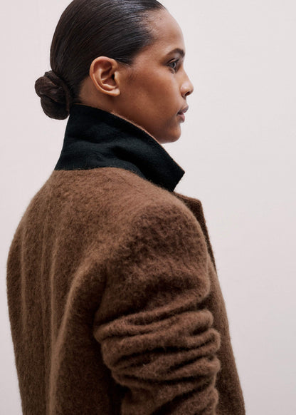 Brown Teddy Luxe Blazer | ME+EM Clothing