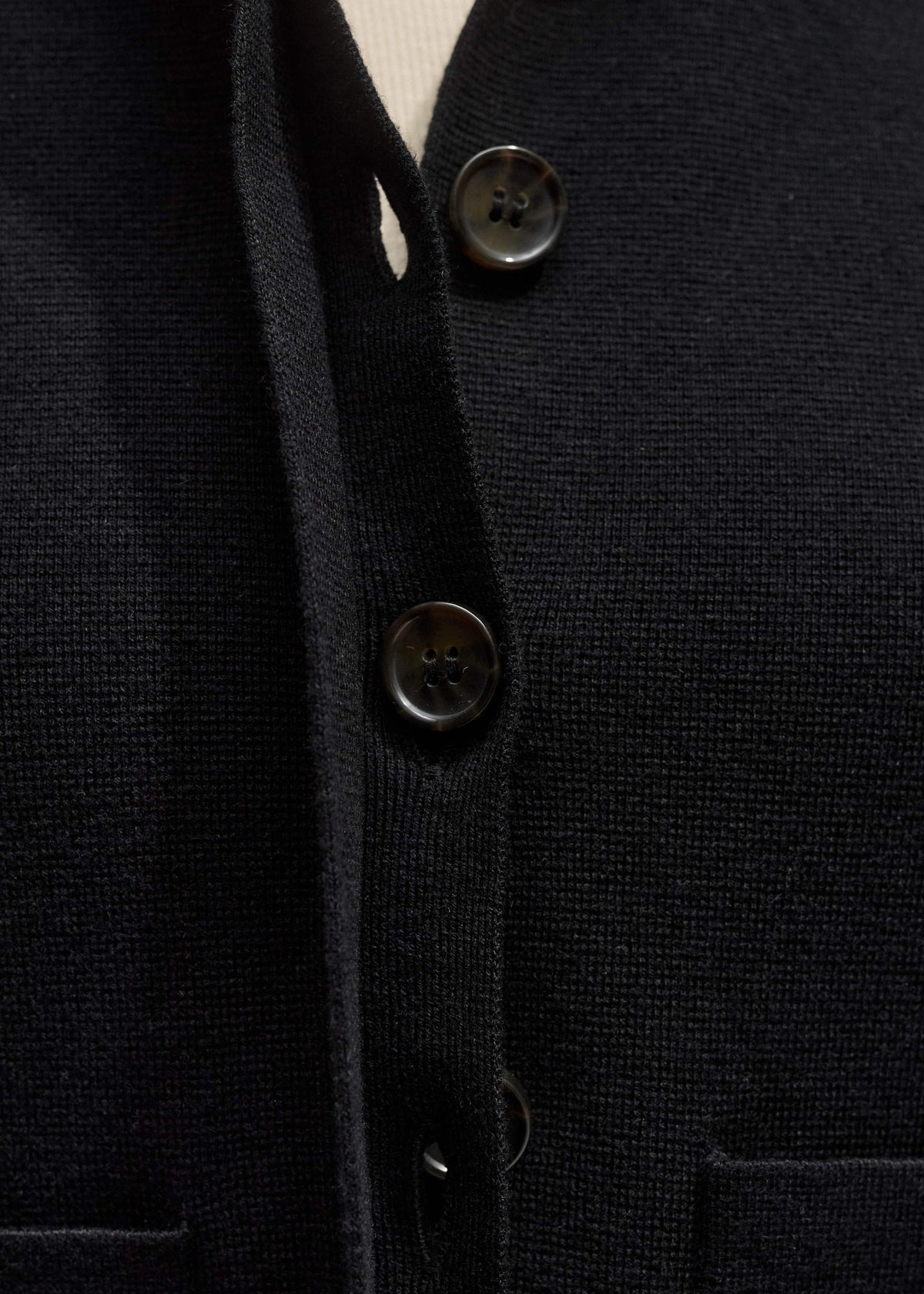 Black Milano Knit Short Sleeve Jacket | ME+EM Clothing
