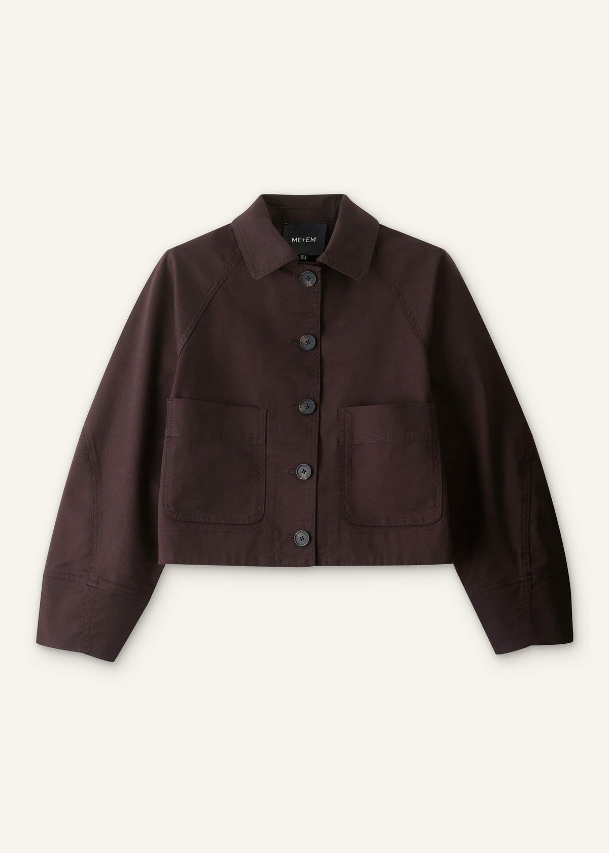 Brown Cocoon Sleeve Jacket | ME+EM Clothing
