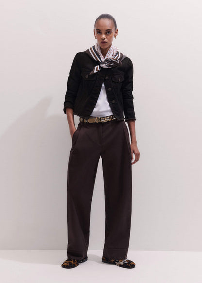 Black Collarless Fray Jacket | ME+EM Clothing