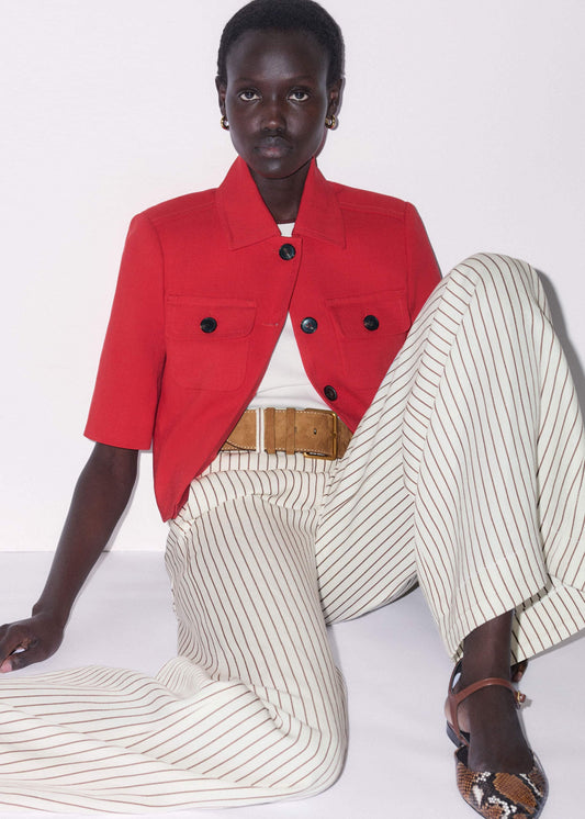 Red Box Crop Jacket | ME+EM Clothing