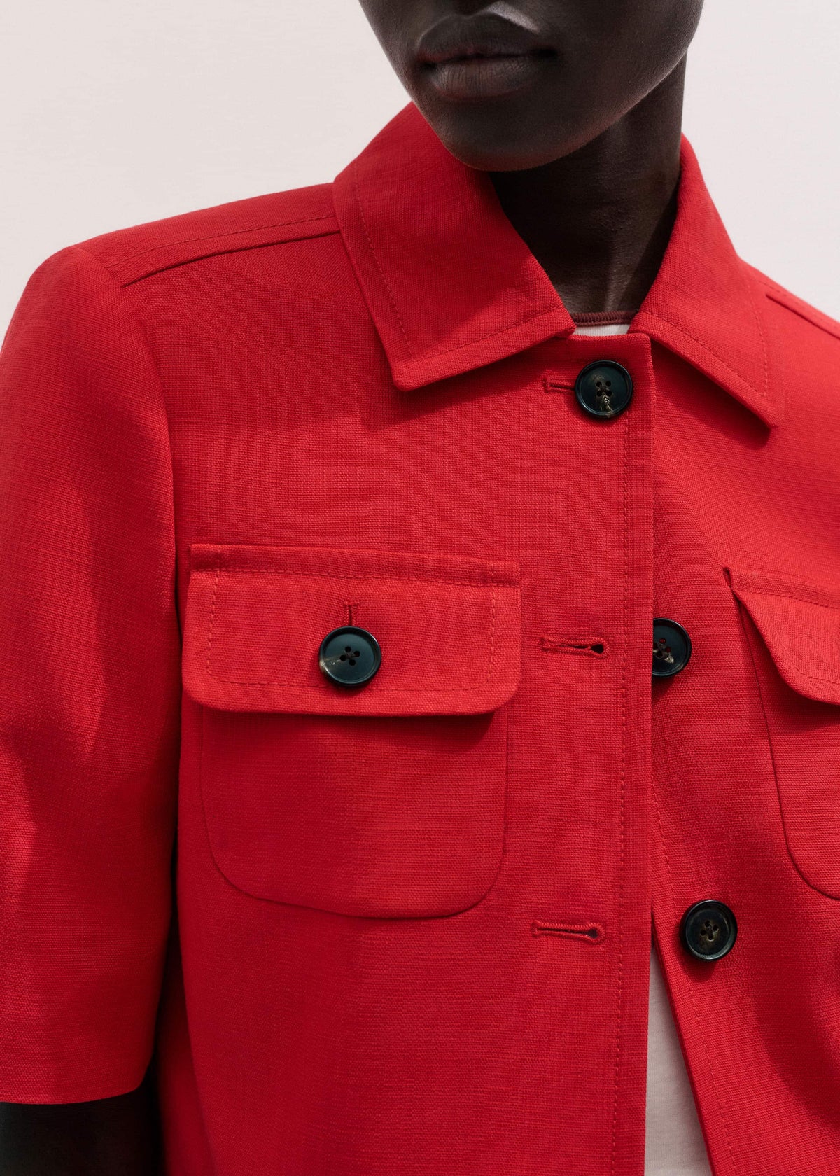 Red Box Crop Jacket | ME+EM Clothing