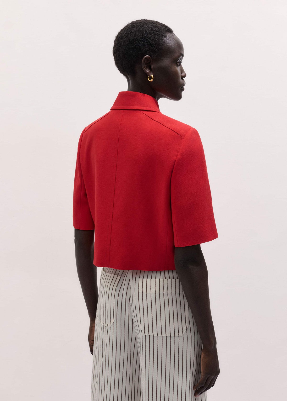 Red Box Crop Jacket | ME+EM Clothing
