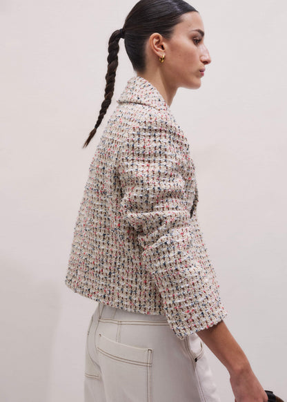 Cream Heritage Crop Jacket | ME+EM Clothing