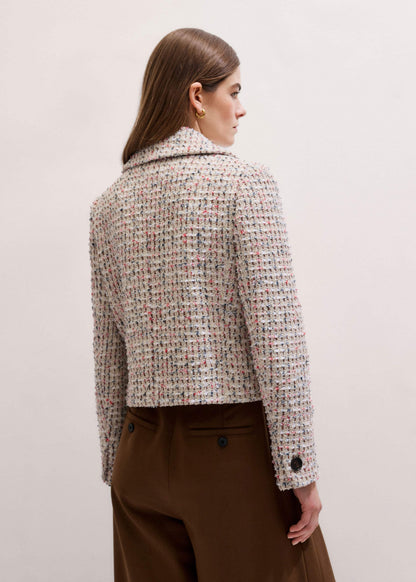 Cream Heritage Crop Jacket | ME+EM Clothing