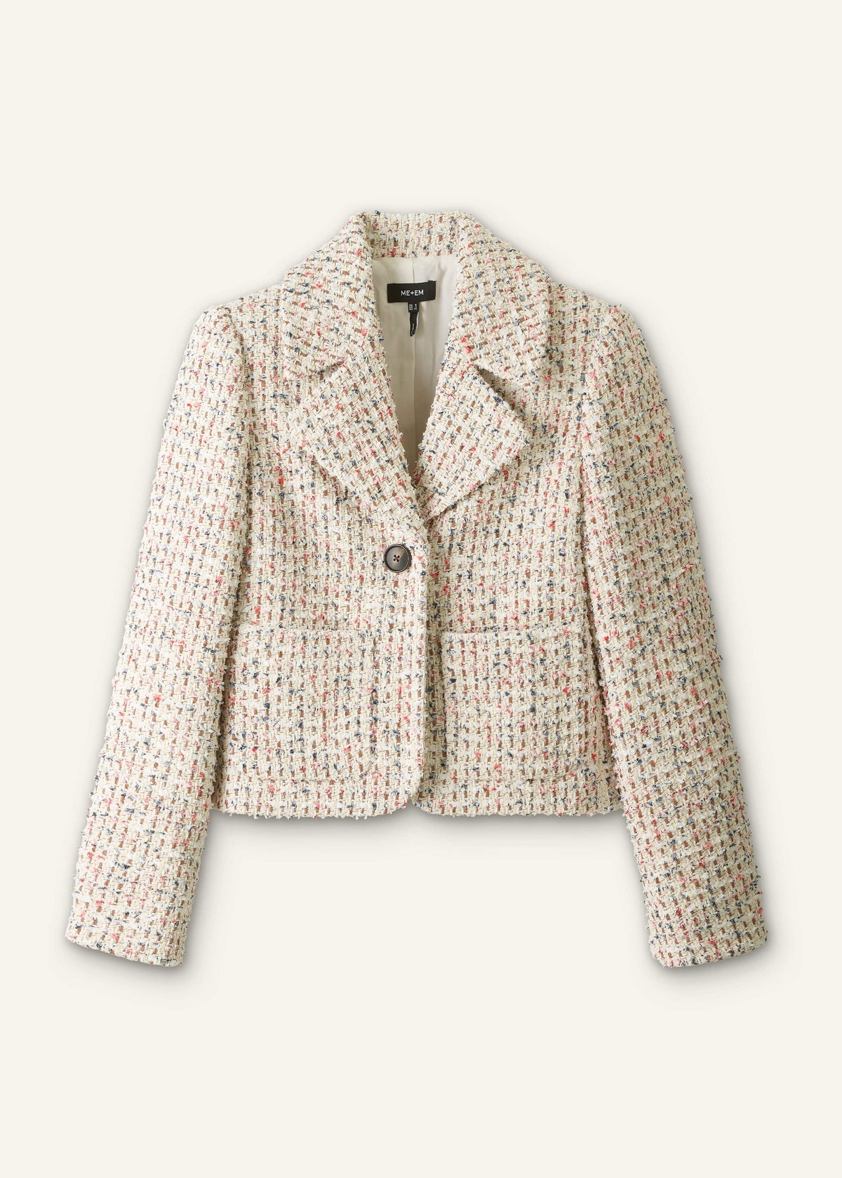 Cream Heritage Crop Jacket | ME+EM Clothing